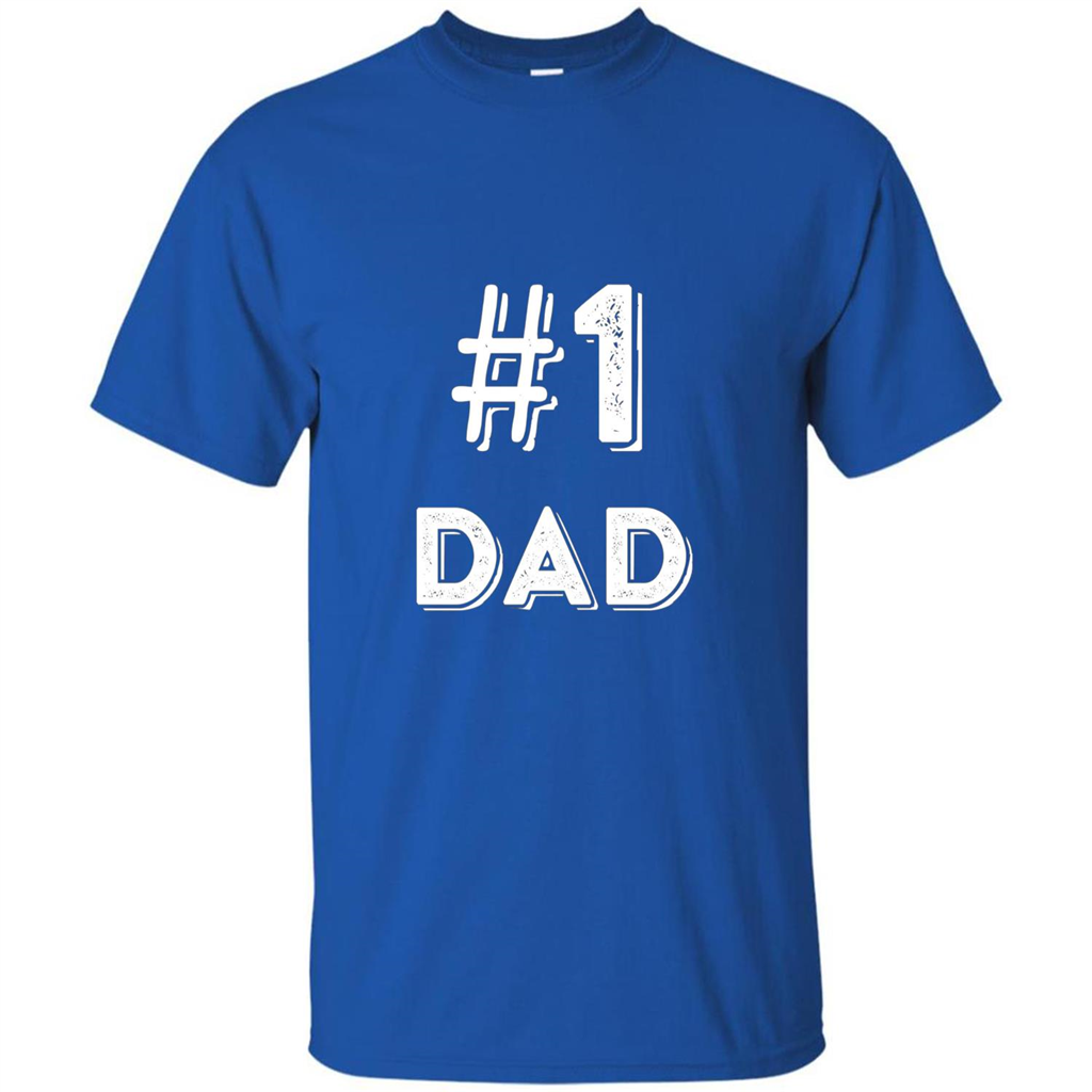 Fathers Day T-shirt Dad No.1 T-shirt Royal