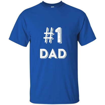 Fathers Day T-shirt Dad No.1 T-shirt Royal