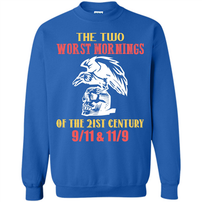 The Two Worst Mornings Of The 21st Century 9-11 and 11-9 T-shirt Royal