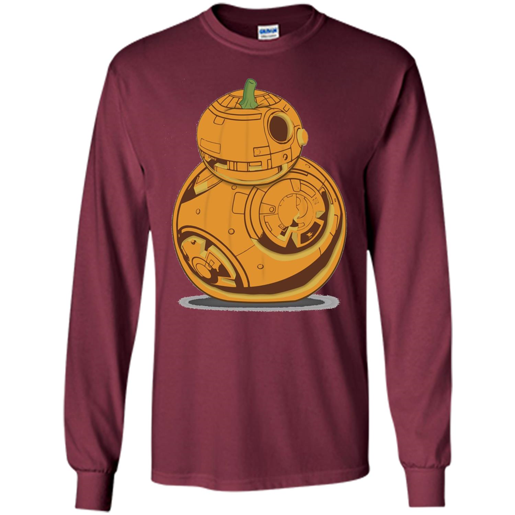 BB-8 Pumpkin Carving Halloween T-Shirt Maroon