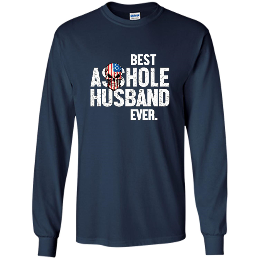 Best Asshole Husband Ever Funny T-shirt Navy