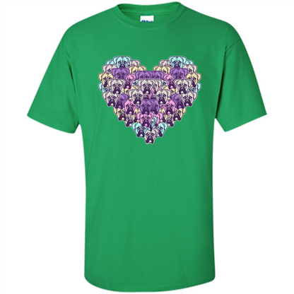 Boxer Dog Heart Mosaic Dog Lover T-shirt Irish Green