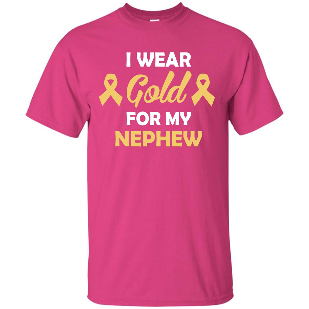 Cancer Awareness T-shirt I Wear Gold For My Nephew