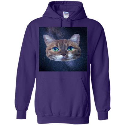 Galaxy Cat T-shirt Purple