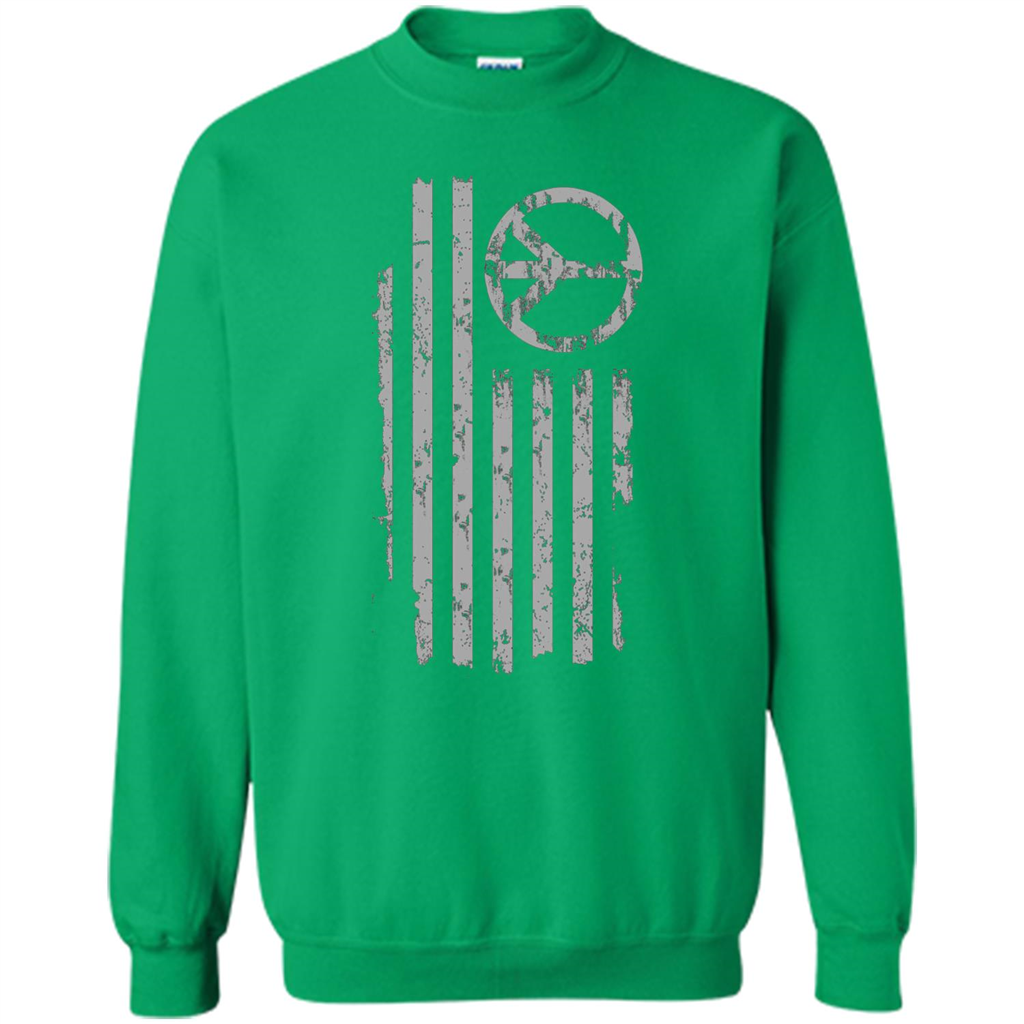 American Peace Flag T-shirt Patriotic Peace Sign Flag Shirt Irish Green