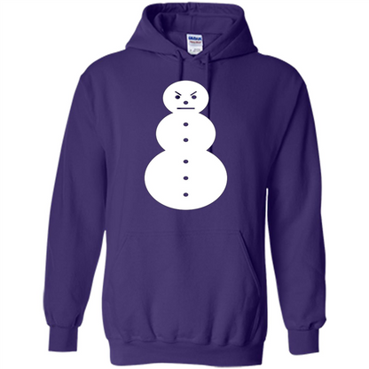 Christmas T-shirt Angry Snowman T Shirt Purple