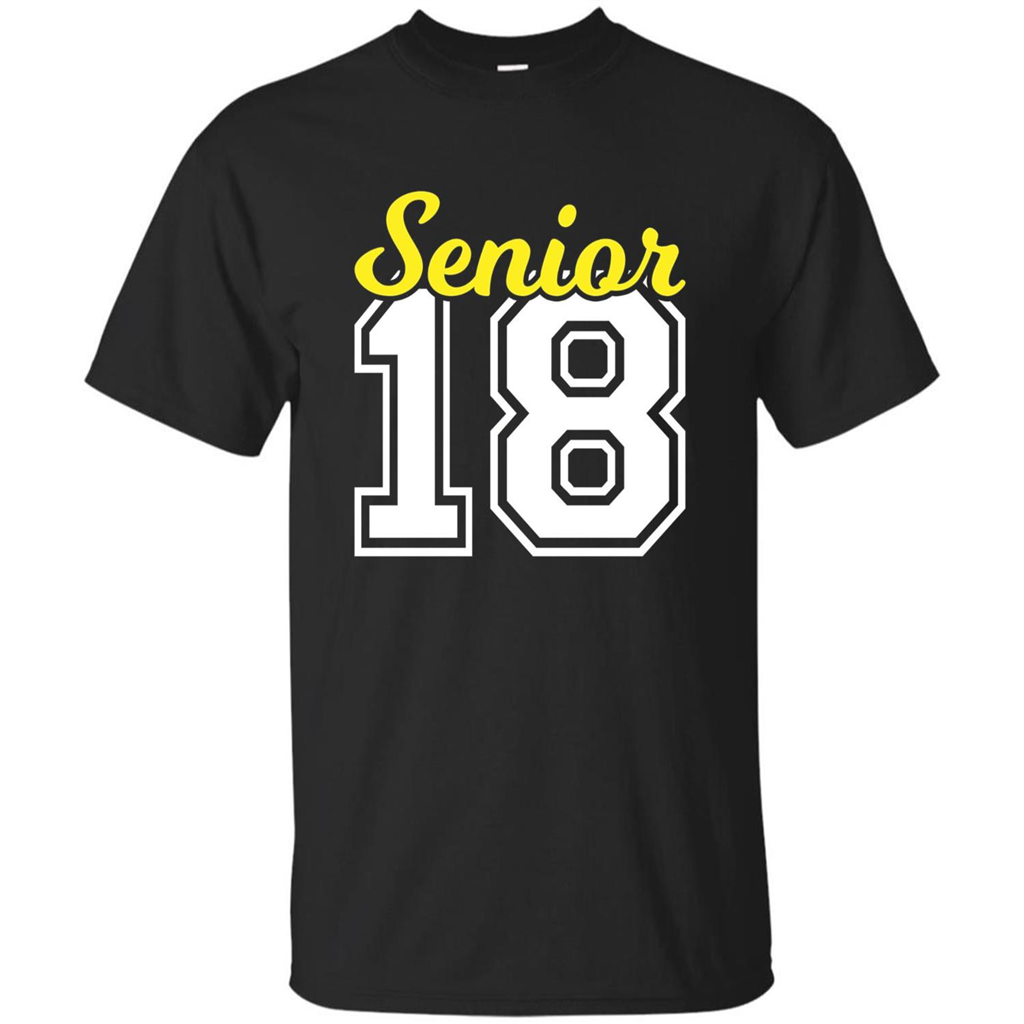 Senior Class of 2018 Jersey Style T-shirt Black