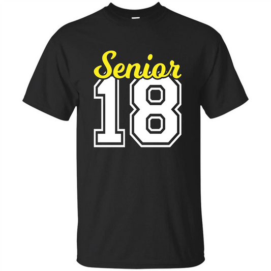 Senior Class of 2018 Jersey Style T-shirt Black
