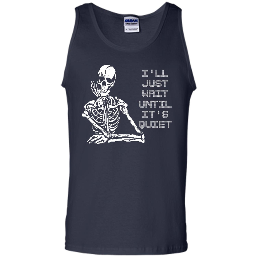 Teacher T-shirt I'll Just Wait Until It's Quiet T-shirt Navy