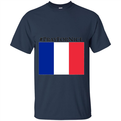 Pray For Nice T-shirt Navy