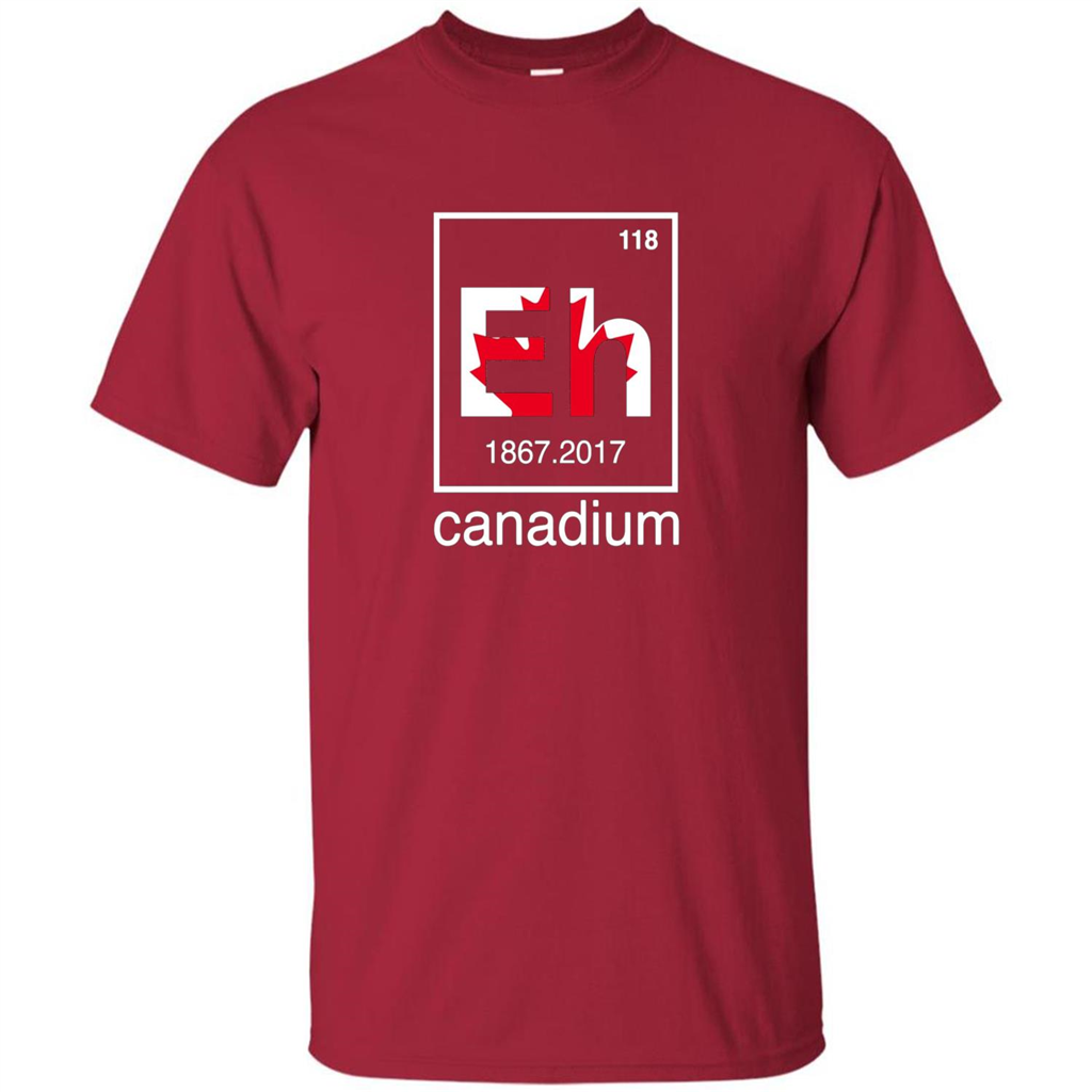 Funny Canadian T-shirt Canada Element Eh - 150 years T-Shirt Cardinal