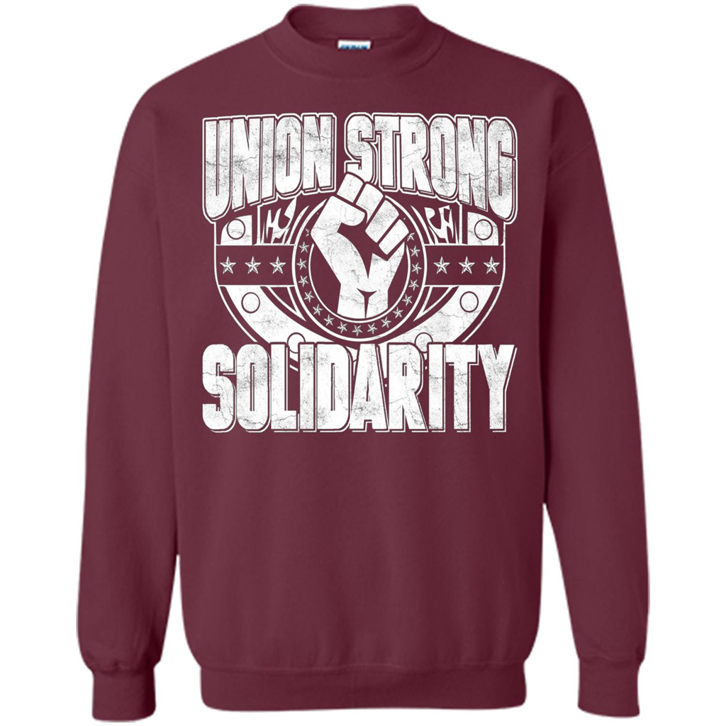 Union Strong Solidarity T-shirt Maroon