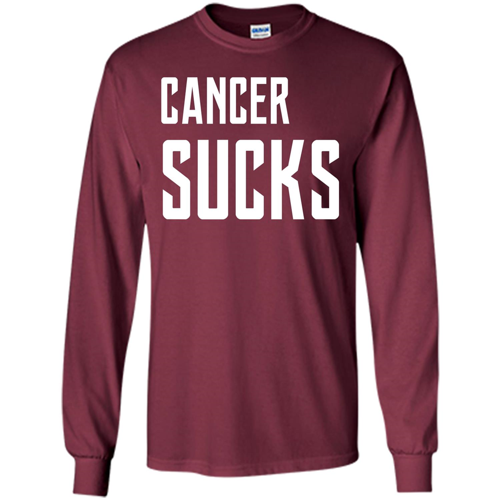 Cancer Sucks T-shirt Maroon