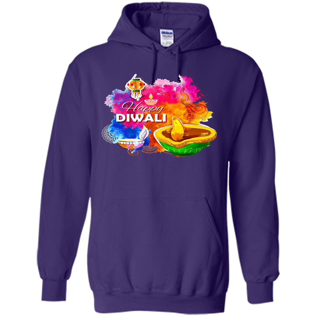 Happy Diwali Deepavali T-Shirt October 19th T-shirt Purple