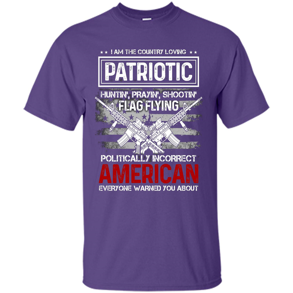 I Am The Country Loving Patriotic T-shirt Purple