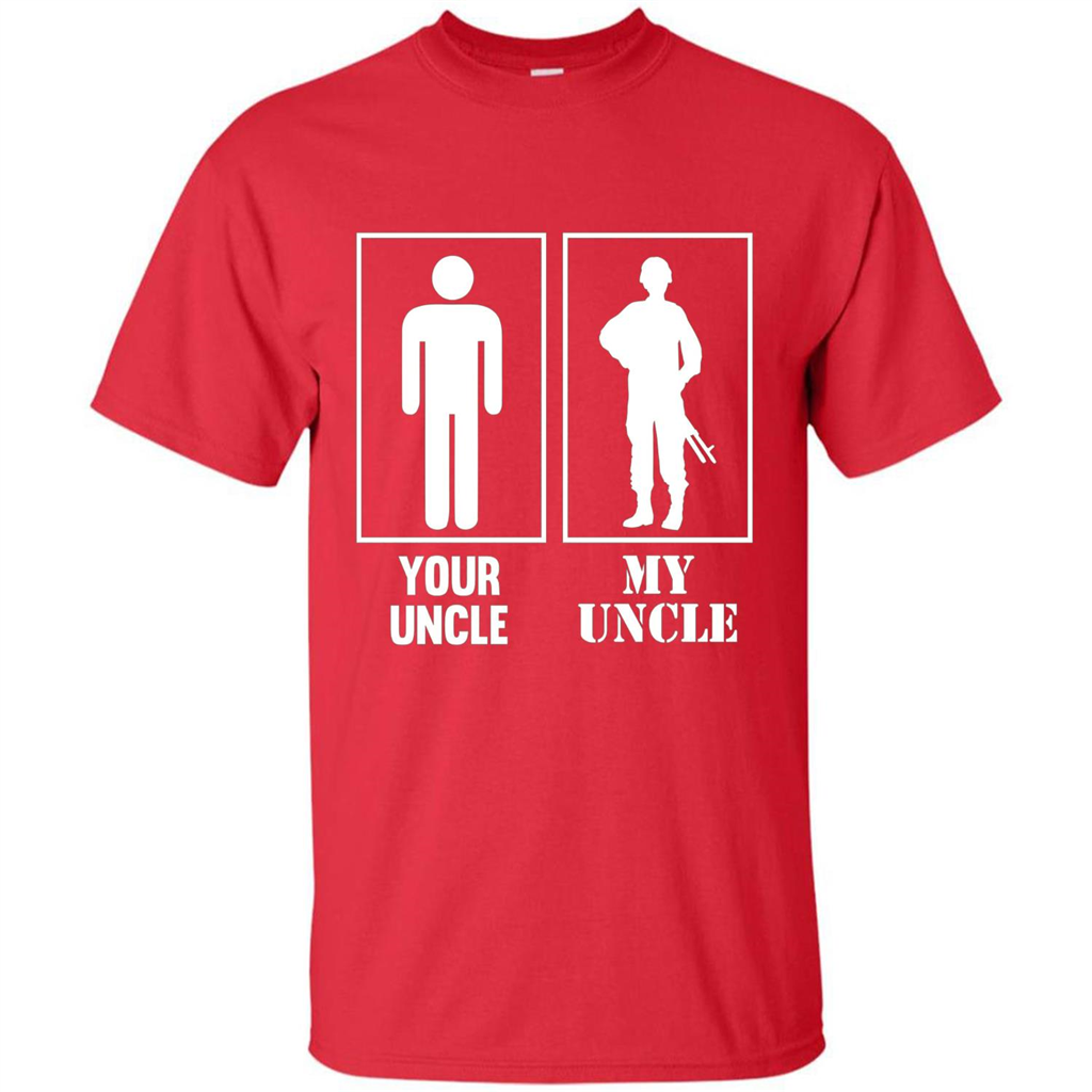 Your Uncle My Uncle Military Proud Army Navy Air Force T-shirt Red