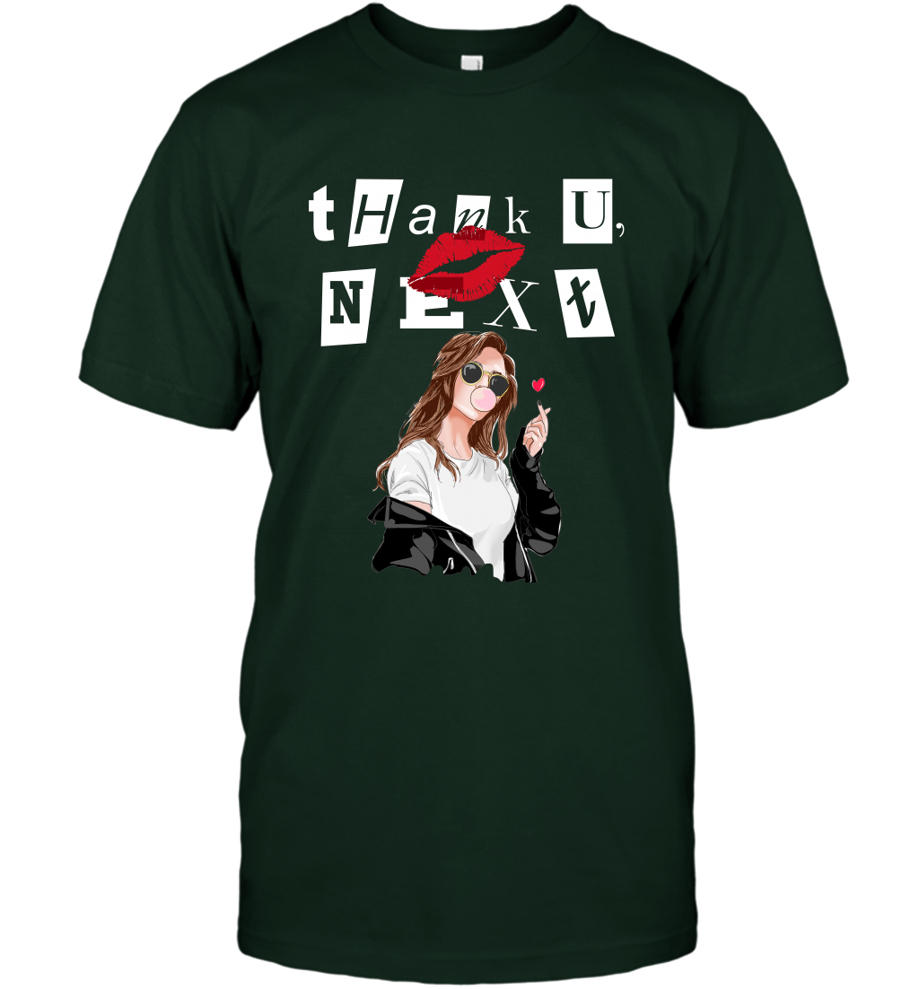 Thank You Next Girls Shirt T-Shirt T-Shirt Forest Green
