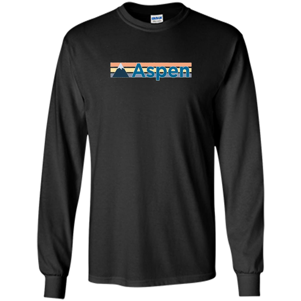 Aspen Retro Mountain T-shirt Orange