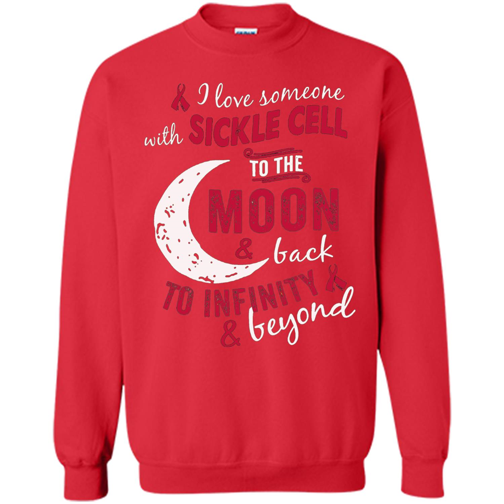 I Love Someone With Sickle Cell To The Moon And Back T-shirt Red