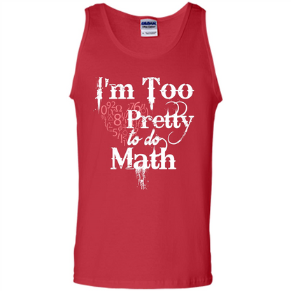Math Lover T-shirt IŠ—Èm Too Pretty To Do Math Red