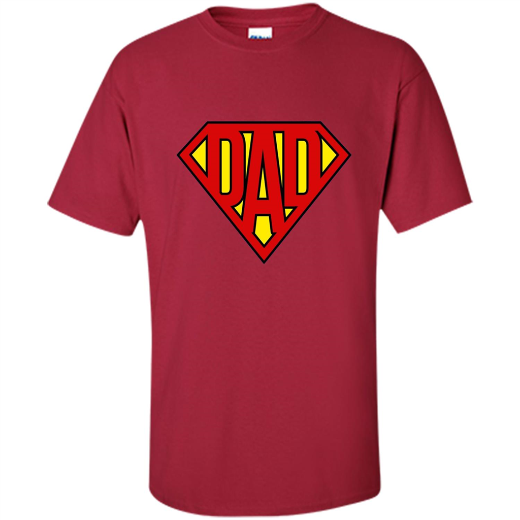 Fathers Day T-shirt Super Dad Cardinal