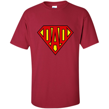 Fathers Day T-shirt Super Dad Cardinal