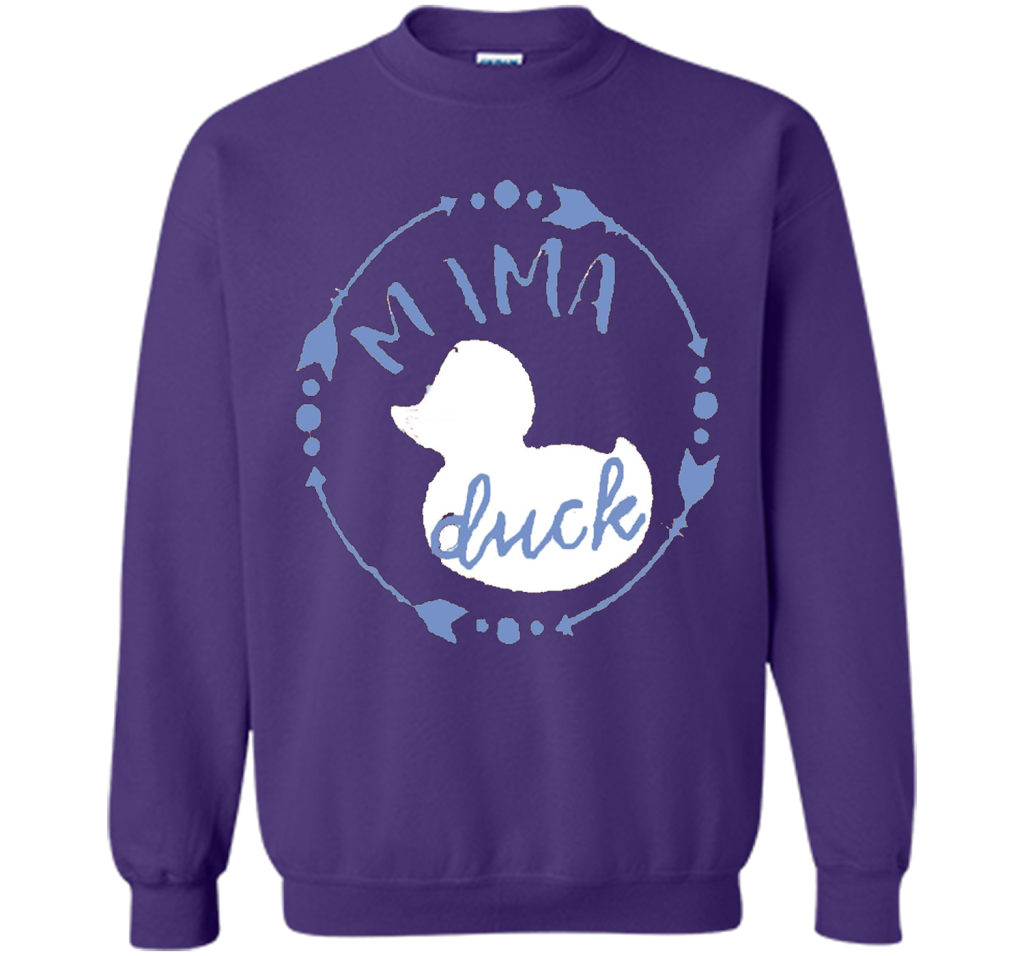 Women's Mama Duck TShirt, Mama Duck Plaid Shirt, Matching Fa shirt Purple