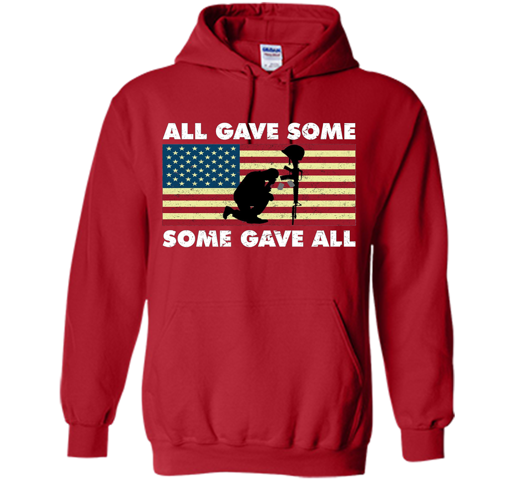 All gave some Some gave all T-Shirt Veteran &amp; Memorial's Day shirt Red