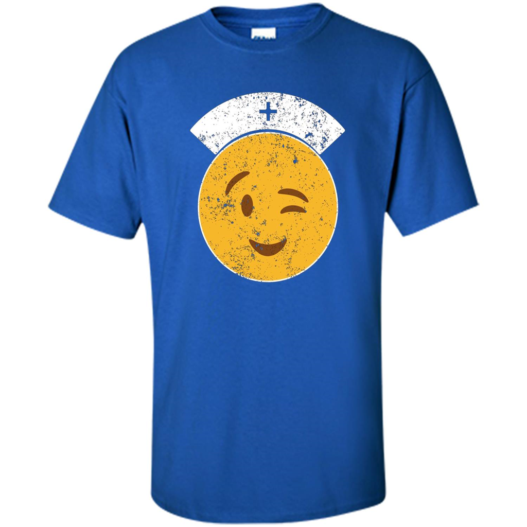 Nurse T-shirt Funny Nurse Emoji T-shirt Royal