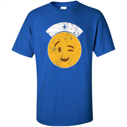 Nurse T-shirt Funny Nurse Emoji T-shirt Royal