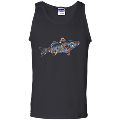 Striped Bass T-shirts - Love Striped Bass Colorful T shirts Black