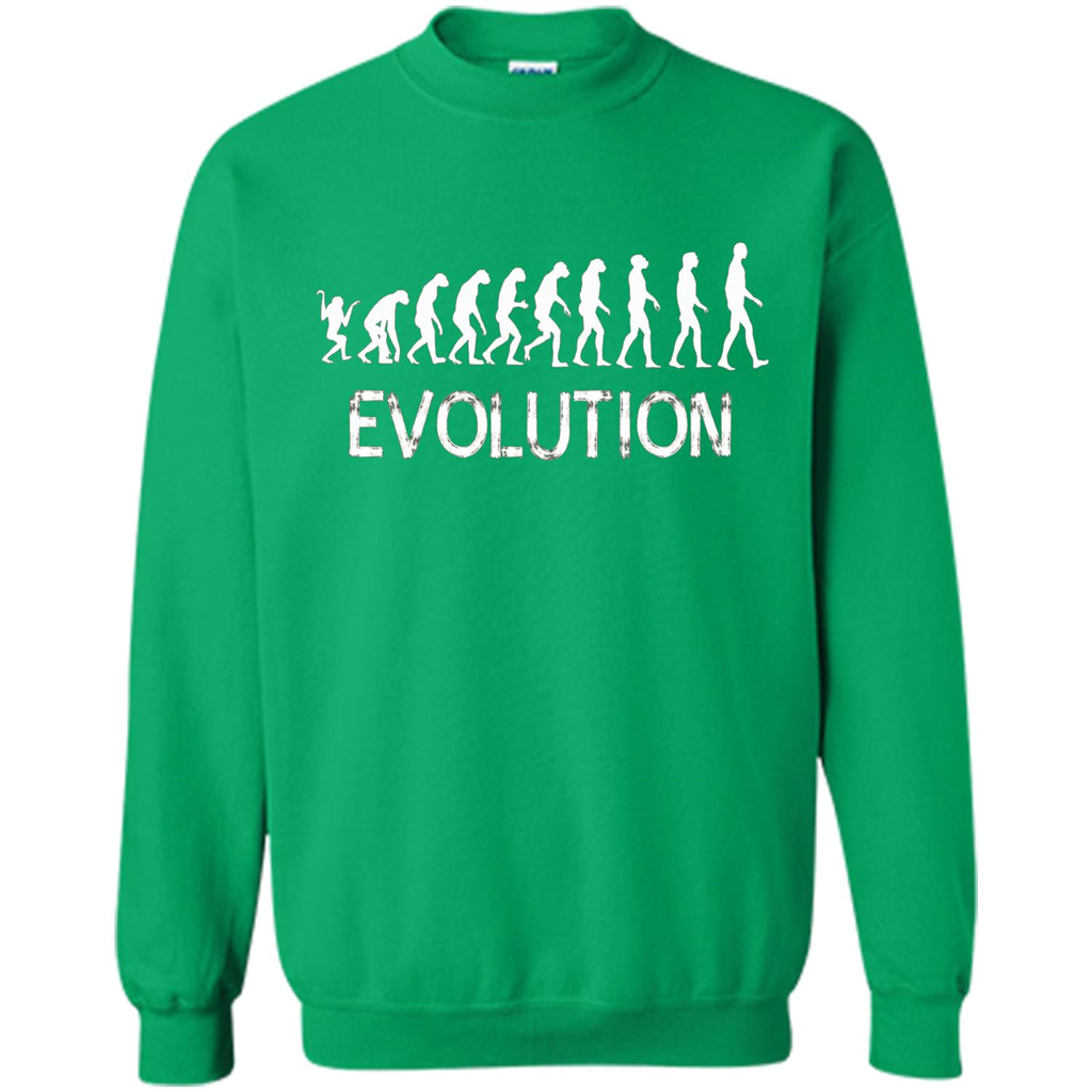 Evolution Biology Monkey To Human T-Shirt Irish Green