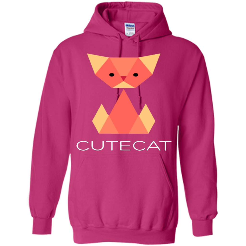 Love Cat T-Shirt Origami Cat Heliconia