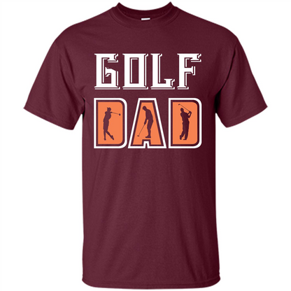 Golf Lover T-shirt Golf Dad Maroon