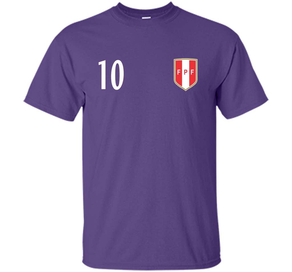Soccer Peru T-shirt Peruvian Team Alternative T-shirt Purple