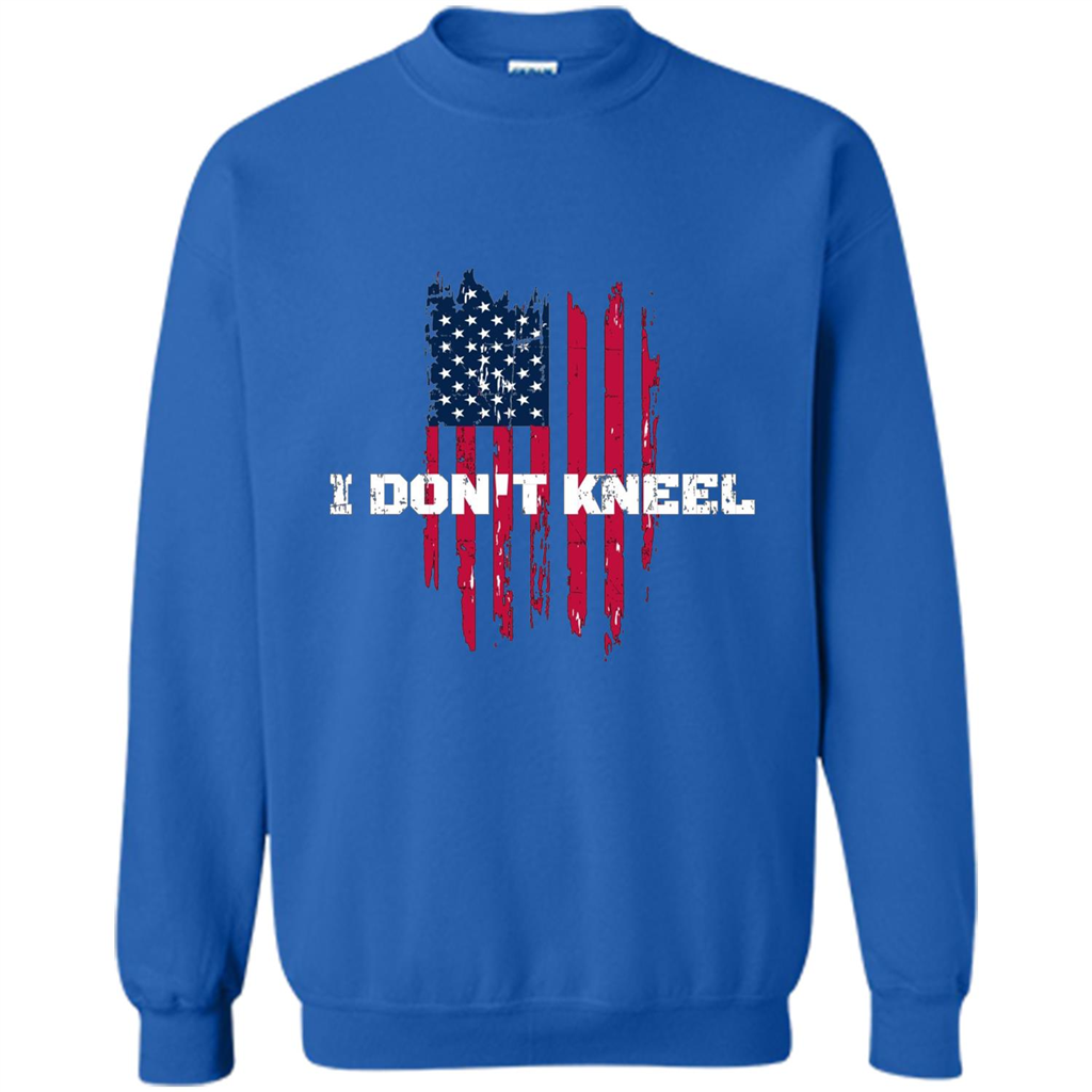 Military T-shirt I Don't Kneel T-shirt Royal