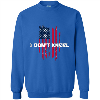 Military T-shirt I Don't Kneel T-shirt Royal