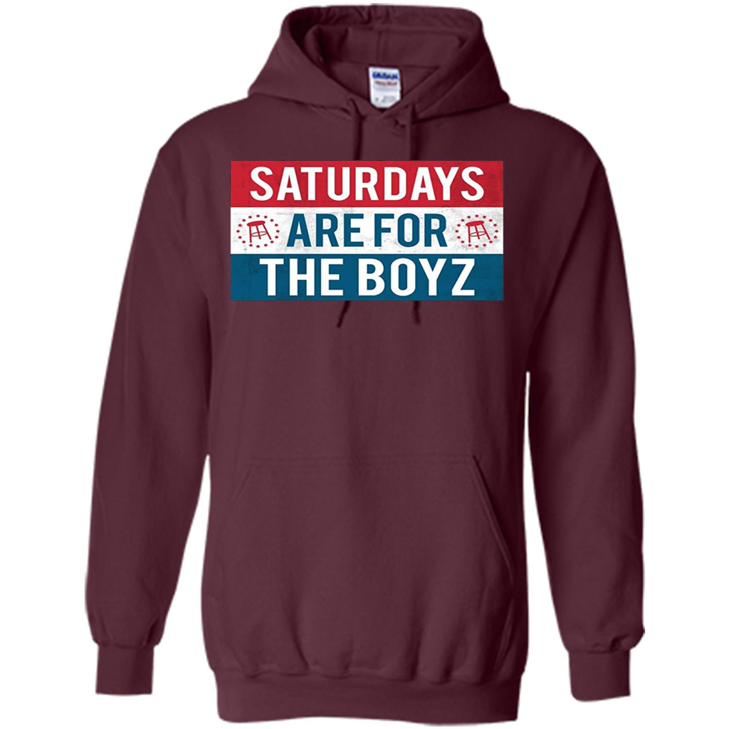 Saturdays Are For The Boyz T-shirt Maroon