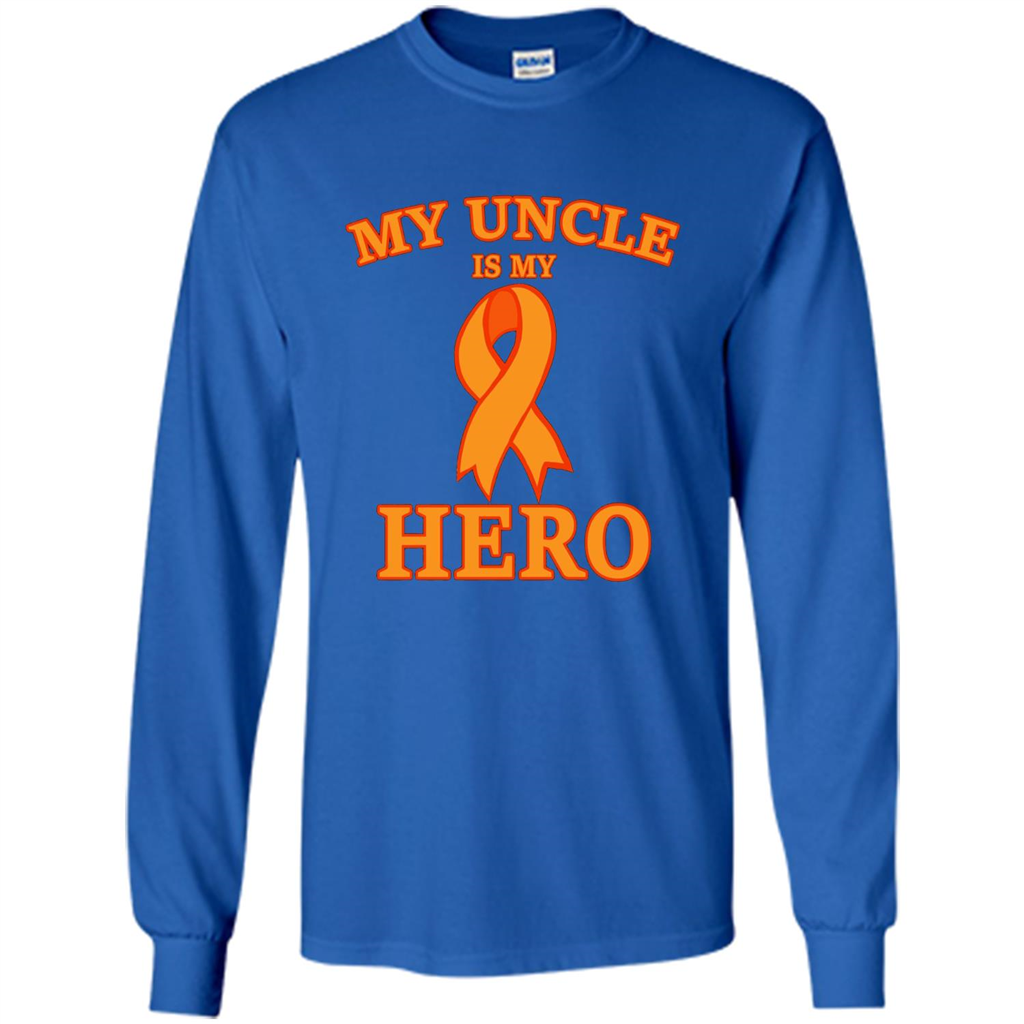 My Uncle is My Hero T-shirt Cancer Awareness T-Shirt Royal