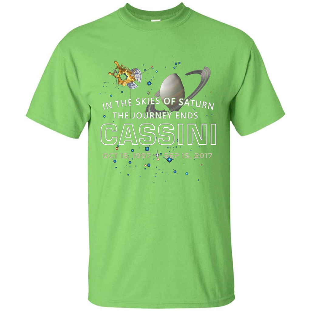 Cassini Spacecraft End Of Mission At Saturn T-shirt Lime