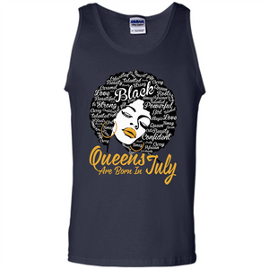 Queen Are Born In July T-shirt