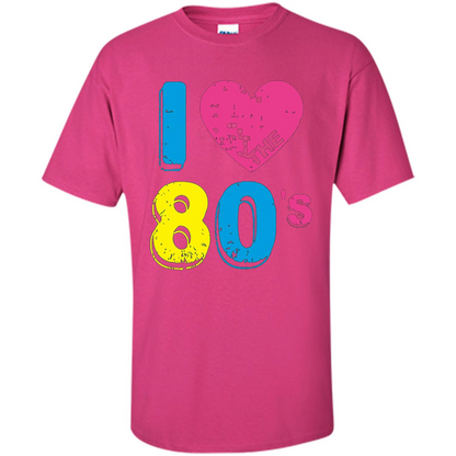 Vintage T-shirt I Love the 80's T-shirt Heliconia