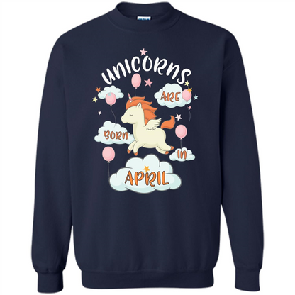 April Unicorn T-shirt Unicorns Are Born In April T-shirt Navy