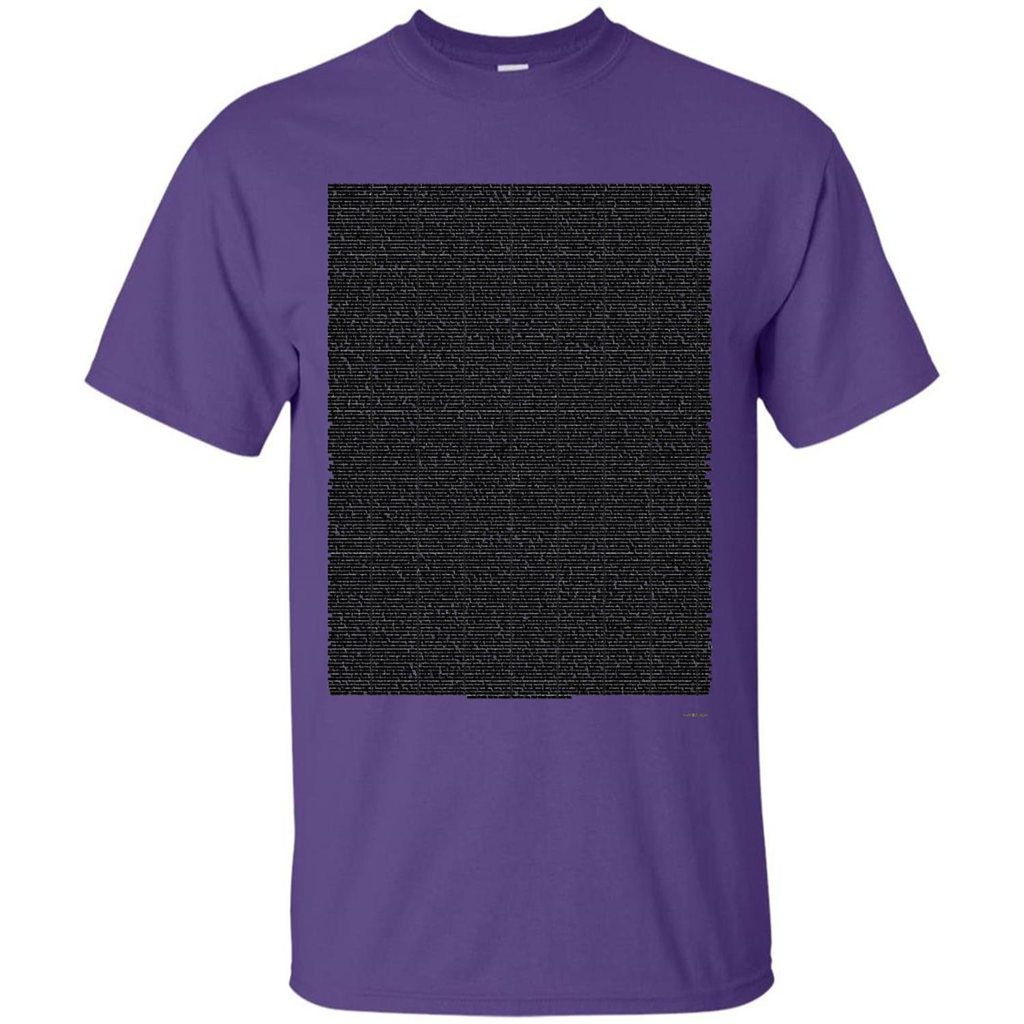 Bee Movie Script T-shirt Purple