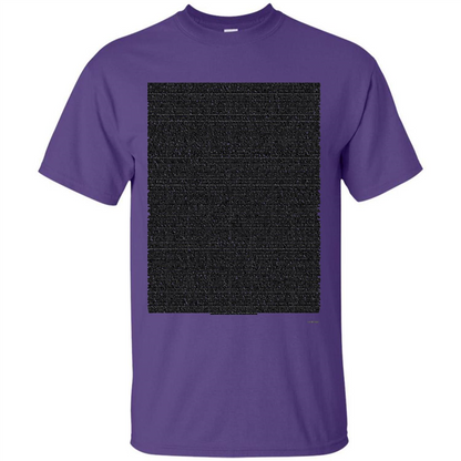 Bee Movie Script T-shirt Purple