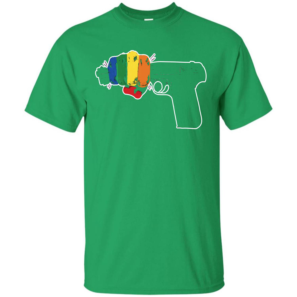 LGBT T-shirt Stop Gun Violence T-shirt Irish Green
