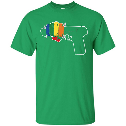 LGBT T-shirt Stop Gun Violence T-shirt Irish Green