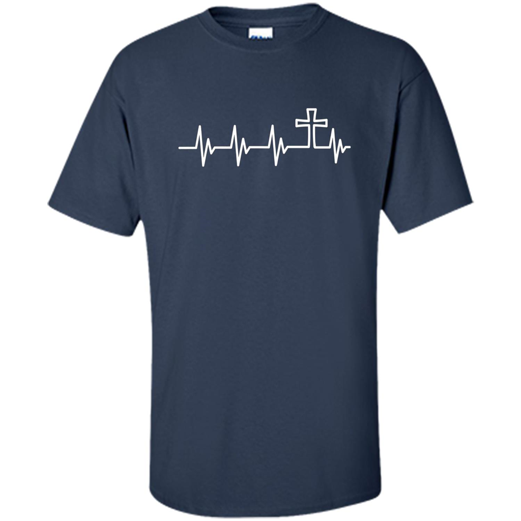 Christian T-shirt Heartbeat Navy