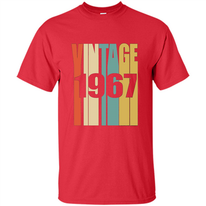 Retro Vintage 1967 T-shirt 50th Birthday T-shirt Red