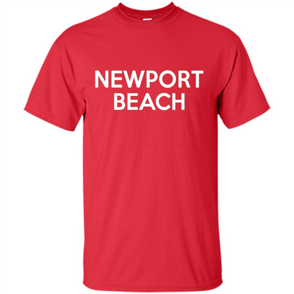Newport Beach - California T-shirt Red